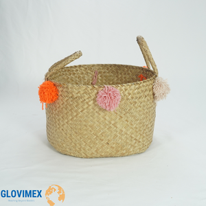 Cesta de Almacenamiento Multifuncional de Seagrass Hecha a Mano por Vietrustic, Solución Ecológica para la Organización del Hogar - Product Image 3