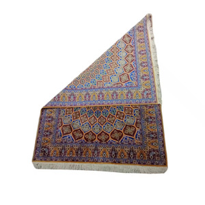 Alfombra de seda sobre seda para uso en sala de estar y dormitorio de proveedor indio, nuevo diseño moderno de algodón bordado - Product Image 3