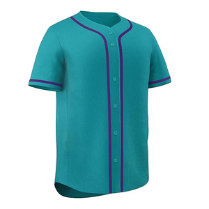 Performance Baseball Jersey Customizable Team Logo Shirt Moisture Wicking Quick Dry Button Up <b>Athletic</b> Wear For Match Play - Product Image 6