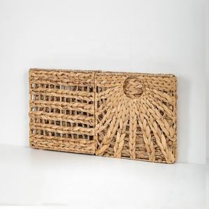 Panier de rangement pliable tissé en jacinthe Panier à linge d'organisation domestique résistant à l'eau - Product Image 3