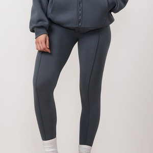 Leggings de sport écologiques pour femmes, taille haute, élastiques, sur mesure, respirants, avec taille, couleur et design personnalisés - Product Image 4
