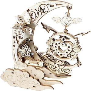 Kit di Puzzle 3D in Legno per Adulti, Modello di Carillon Meccanico, Set di Strumenti per Costruzioni Fai-da-Te per Età 14+ Anni - Product Image 1