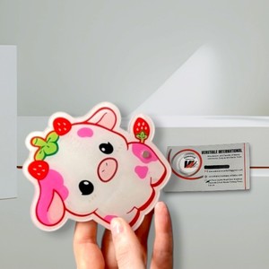 Tuiles à cils en acrylique rose fraise tendance, magnétiques, pour la fabrication de cils, avec logo personnalisé, motifs diamant, papillon, fleur, écologiques - Product Image 5