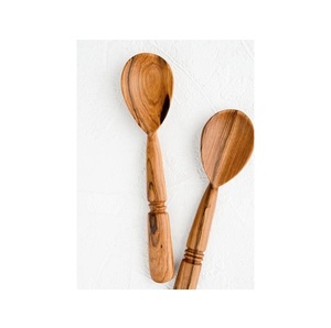 Juego de espátulas de madera de olivo hechas a mano, utensilios de cocina de madera para revolver, freír, mezclar, hornear y servir - Product Image 1