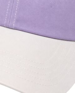 Manufacturer Lavender Purple And White Two Tone Baseball <b>Cap</b> Adjustable Unisex Cotton Casual Sports Outdoor Fashion Hat <b>Cap</b> - Product Image 5