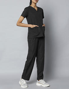 Nuevo Diseño de Uniformes Médicos de Spandex Tejido, Conjuntos de Uniformes de Enfermería, Estilo Jogger, Unisex, para Verano - Product Image 4