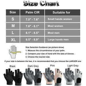 Guantes de Entrenamiento para Hombre, Guantes de Gimnasio, Guantes de Fitness, Guantes de Entrenamiento para Mujer y Hombre, Guantes Antideslizantes sin Dedos para Levantamiento de Pesas - Product Image 5