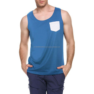 เสื้อกล้ามผู้ชายผ้าฝ้ายสีพื้น คอกลม แขนกุด สไตล์สตรีทแวร์ ราคาส่งถูกที่สุด - Product Image 2