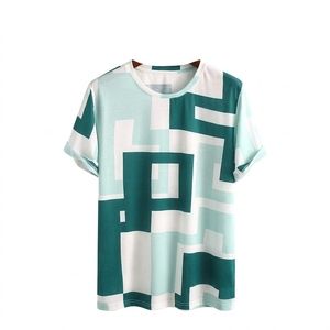เสื้อยืดผู้ชายแขนสั้นทรงปกติ สีพื้น ระบายอากาศได้ดี เป็นมิตรกับสิ่งแวดล้อม น้ำหนัก 300 กรัม คอวี สวมใส่สบาย รับสั่งทำแบบ DTG DTF พิมพ์ลาย - Product Image 3