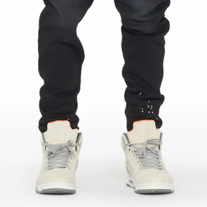 Conjunto de chándal unisex personalizado de invierno con estampado Hip Hop para hombre, pantalones acampanados y sudaderas con capucha, en MOQ bajo. - Product Image 5