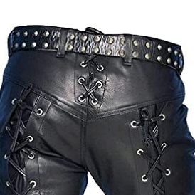 Pantalon en cuir pour homme, style droit, nouvelle collection, haute qualité, design personnalisé - Product Image 2