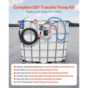 "110V Diaphragm <b>Electric</b> <b>Water</b> <b>Pump</b> for DEF Transfer 8 GPM Self-Priming Mounting Bracket Diesel Exhaust Fluid Urea" - Product Image 2