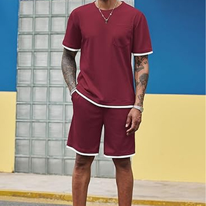 Mens Summer Outfit Manufacturer 2 Piece 220 GSM Cotton Cargo Shorts T Shirt Oversized OEM Bulk Supply - Product Image 6