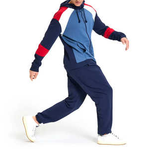 Chándal Deportivo para Hombre, Corte Ajustado, Combinación de Colores a la Moda, Transpirable, Color Sólido - Product Image 3