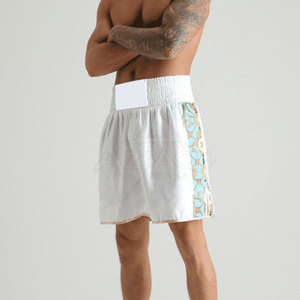 Shorts de boxe respirants, shorts de boxe athlétiques performants avec ajustement flexible pour les entraînements amateurs, professionnels et quotidiens - Product Image 4