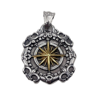 Collier pendentif en acier inoxydable 316L imperméable, collier chaîne, collier spartiate, médaillon de casque de guerrier, style vintage pour homme