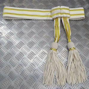 Cinturón de Uniforme Ceremonial de Poliéster/Algodón Ecológico Ligero con Acabado Liso, Corte Ancho, Tacto Suave y Fácil Ajuste a la Cintura - Product Image 2
