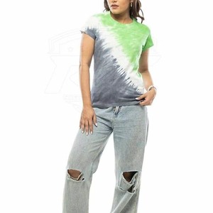 Camiseta de Cuello Redondo para Mujer, 100% Algodón, Estilo Urbano, Estampada, Diseño Personalizado, Nueva Colección, Venta al Por Mayor, Anti-Pilling, Secado Rápido, Ecológica - Product Image 5