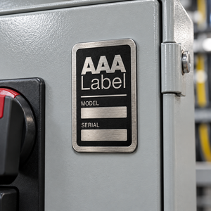 Placa de Identificación Metálica Personalizada, Placa de Aluminio Grabada para Equipos de Acero Inoxidable, para Fabricantes OEM de Maquinaria - Product Image 4