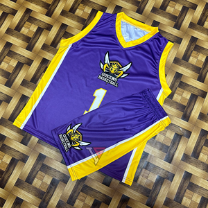 Wholesale Quality Custom Made Breathable Windproof Eco-Friendly Lightweight Basketball Jerseys Shorts <b>Sets</b> Plus Size Unisex - Product Image 1