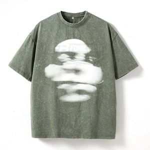เสื้อยืดผู้ชายผ้าฝ้ายถักเนื้อนุ่ม 100% น้ำหนัก 230 กรัม ลายพิมพ์ลำลอง ทรงปกติ ระบายอากาศดี ดีไซน์เรียบง่าย ไซส์ใหญ่ รุ่นใหม่รับซัมเมอร์ - Product Image 3