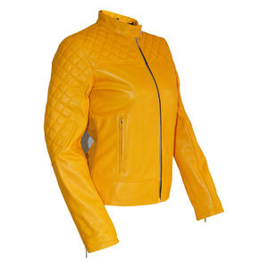 Veste en cuir d'hiver pour femme, construction en cuir naturel, idéale pour le confort et un style décontracté - Product Image 4