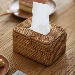 Caja de Pañuelos de Ratán de Alta Calidad, Ratán Natural Hecho a Mano para Hoteles, Hogares y Resorts, Proveedor Ecológico y Duradero de Vietnam - Product Image 4