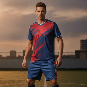 Tenue de football sublimée anti-rétrécissement, maillot de football premium, ensemble d'équipe, vêtements d'entraînement de football personnalisés imprimés - Product Image 5