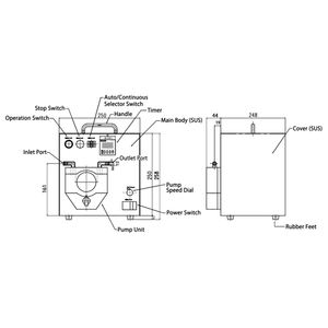 Machine de remplissage de liquides et d'huiles de petite capacité pour le remplissage de liquides à volume variable, modèle japonais - Product Image 2