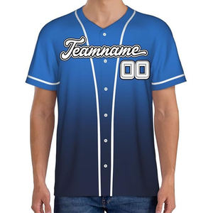 Uniformes Deportivos de Béisbol Personalizados al por Mayor de Fábrica, Impresión Digital, Transpirables, Tallas Grandes, 100% Poliéster - Product Image 4