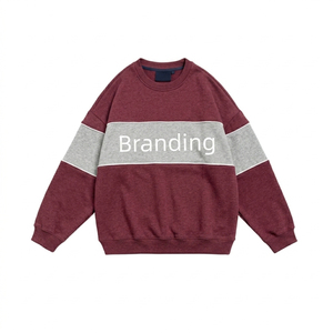 Sweat-shirt ras du cou pour femme, coupe ample et courte, doublé 100 % coton respirant, vente en gros OEM ODM - Product Image 1