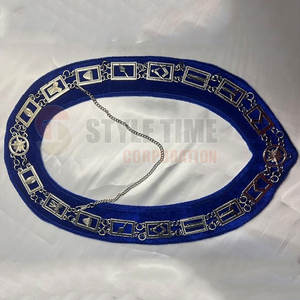 Collar de cadena masónica de diseño personalizado con eslabones detallados, collar de cadena masónica profesional para funciones de logia. - Product Image 2