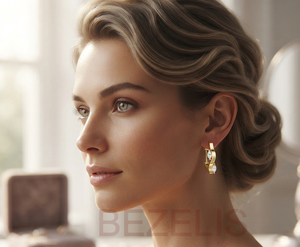 Impresionantes Pendientes de Diamantes Cultivados en Laboratorio para Uso Diario, Joyería Fina Ética Certificada, Oro de 14K Premium - Product Image 4