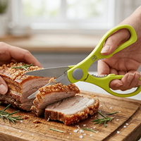 Ciseaux de cuisine de 8 pouces en acier inoxydable pour couper la viande de poulet et les légumes