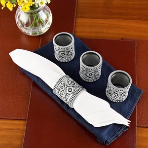 Modern Die Cut Metal Napkin <b>Ring</b> <b>Holder</b> Decorative Table Accessory for Dining Wedding Hotel Banquet Wholesale - Product Image 4