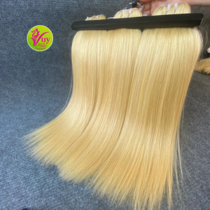 ผมเวียดนามสีบลอนด์อ่อนแบบขายส่ง  แบบ Single Donor  ถักด้วยเครื่องจักร  Double Weft  Double Drawn  นุ่ม หนาเต็ม  แบบ Raw Bundles  ราคาถูกที่สุด - Product Image 3