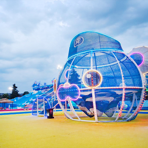 <span class=keywords><strong>Rete</strong></span> da Arrampicata di Alta Qualità per Esterni, Parco Divertimenti Non Motorizzato per Bambini e Adulti con <span class=keywords><strong>Rete</strong></span> <span class=keywords><strong>in</strong></span> <span class=keywords><strong>Corda</strong></span> Arcobaleno per Aree Panoramiche - Product Image 1