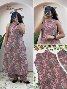 TOP PLAZZO 100% Cotton Printed Autumn Casual Elastic Waist Knitted Solid Knee Length Quick Dry Sleep <b>Romper</b> - Product Image 5