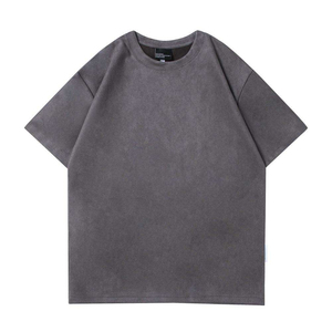 Camiseta de algodón de punto extragrande para hombre - Product Image 4