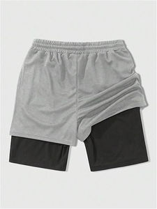 Shorts décontractés pour hommes personnalisés, 100% coton, toile écologique, respirant, séchage rapide, imperméable, taille élastique, poches, logo personnalisé - Product Image 2