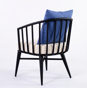 Fauteuil de patio moderne en aluminium pour extérieur, chaise de salle à manger de jardin imperméable, mobilier de luxe minimaliste pour restaurant, hôtel, balcon - Product Image 2