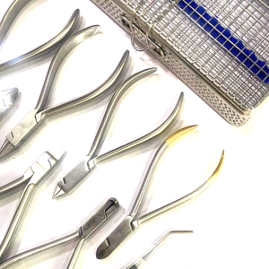 Juego de 13 Instrumentos Dentales de Ortodoncia Básica de Alta Calidad, Kit de Composite de Acero Inoxidable Plateado, Certificado CE - Product Image 3