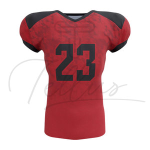Maillots de football américain pour hommes à manches courtes respirants, très demandés, haute qualité, 100 % polyester, noms d'équipe personnalisés - Product Image 4