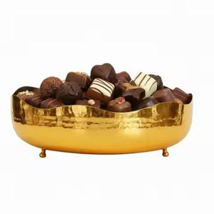 Bol à chocolat en métal design, bol à bonbons en acier inoxydable pour fruits secs et en-cas - Product Image 1