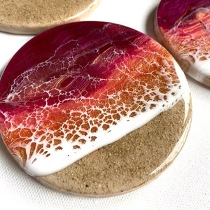 แผ่นรองแก้วเรซิ่นคุณภาพดีที่สุด ปรับแต่งได้ตามต้องการ พร้อมโลโก้และขนาด สไตล์คลาสสิก - Product Image 1