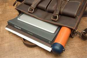 Maletín Mensajero para Portátil de Cuero Genuino Resistente, de Alta Calidad, Estilo Vintage, Bandolera, para Viajes de Negocios y Uso Diario - Product Image 6