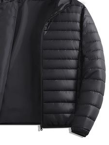 Fully Customized Men's Waterproof Canvas Puffer <b>Jackets</b> Polyester Wadding Filled Winter DDP Shipping - Product Image 4