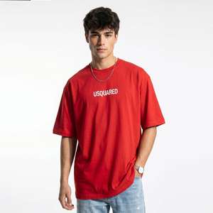 เสื้อยืดแขนสั้นแฟชั่นลำลองสำหรับผู้ชายและผู้หญิง ผ้าฝ้าย 100% น้ำหนัก 260 กรัม พิมพ์ลายวินเทจสวยงาม แบบถัก  รุ่นเดียวกัน - Product Image 1