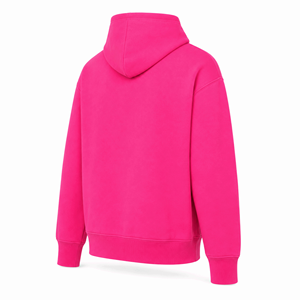 Sudadera con Capucha Premium Rosa Intenso sin Cordones, Corte Regular, Unisex, de Algodón y Felpa, Secado Rápido, Transpirable, Estilo Urbano, con Bolsillo Canguro - Product Image 4