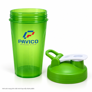 Botella Mezcladora de Proteínas de Plástico con Logotipo Personalizado al por Mayor, con Tapa Abatible, para Gimnasio, Fitness, Deportes, Fabricante OEM, Vietnam - Product Image 2